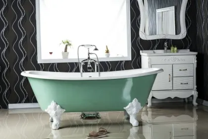 Wooden Bathtub Portable Bathtub for Adults Freestanding Bathtub