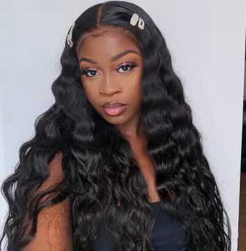 100% virgin human hair glueless double drawn Brazilian lace closure wigs real hair supplier