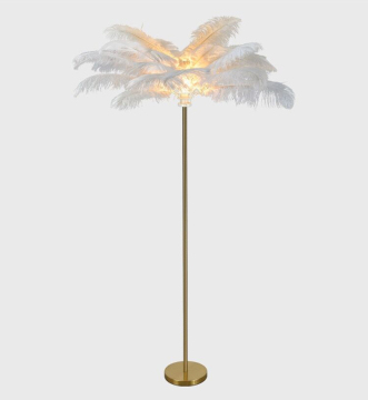 New Design Ostrich Feather LED Floor Lamp