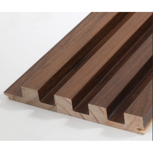 Popular waterproof wood grain fluted panel