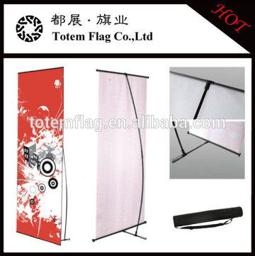 Aluminum L Banner Stand , Retractable Banner Stand