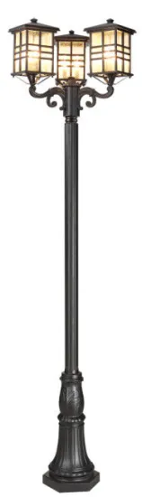 Energy Saving Ip44 Pole Light Traditional Garden Lights E27 Garden Decor Lights