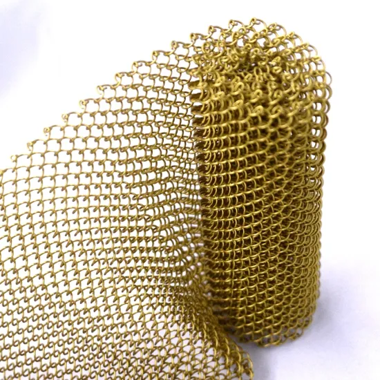 Metal Curtain Mesh Panel for Decorative Wall Drapery