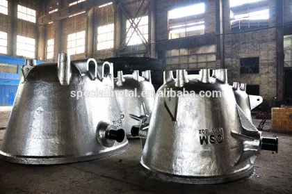 Large sand casting smetling pot