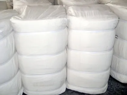 Grey Melange Color Polyester Woven Grey Fabric