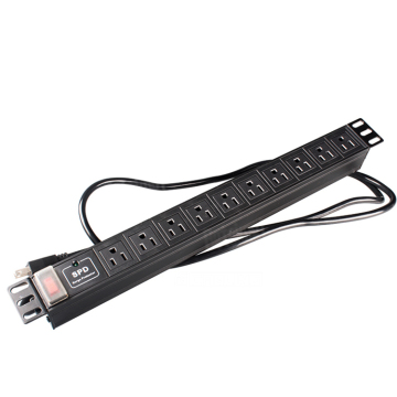 GETEKnet 19-inch Rack Mount Power Strip with 10 US Outlets PDU