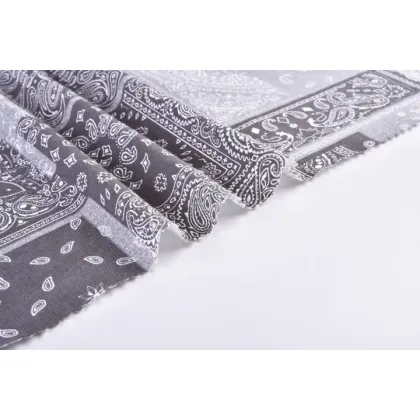 Knitted Cotton Recycle Polyester Single Jersey Print Fabric