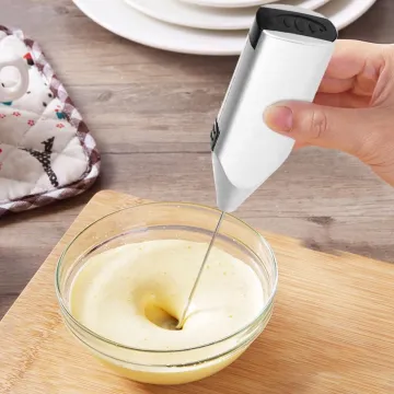  Battery Operated Powerful Egg Beater Whisk Mixer for Coffee Frothing