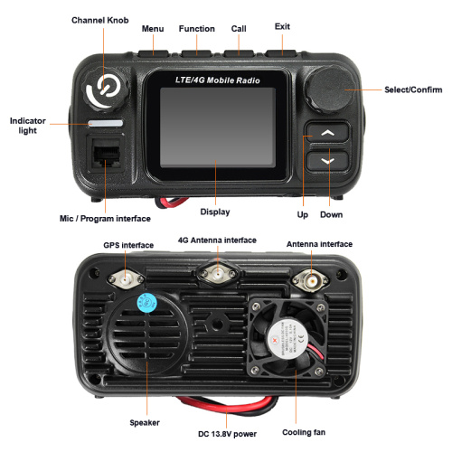 Ecome ET-A770 автомобиль с автомобильной прогулкой на автомобиле Talkie 4G Big Screen Dual Band Poc Mobile Radio