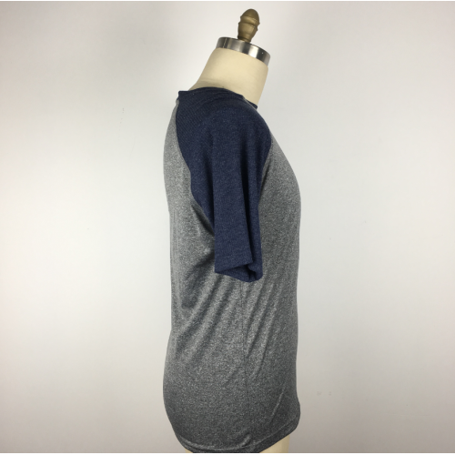 Men's Round Neck Short Sleeves grey T-shirt