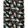 Floral Screen Print Rayon Fabric For Summer Dress