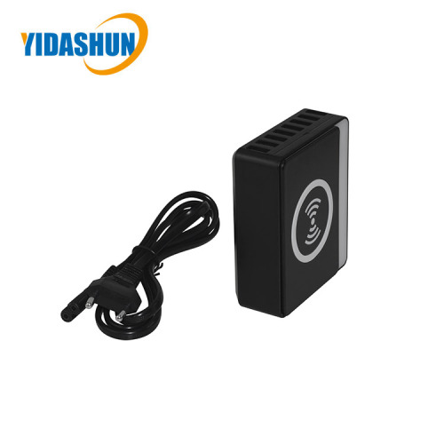 Cargador inalámbrico USB inteligente de 60 W y 8 puertos