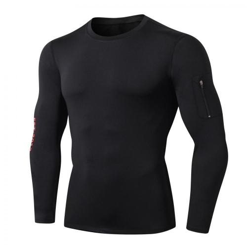 Chemises de compression à manches longues Cool Dry Fit pour hommes