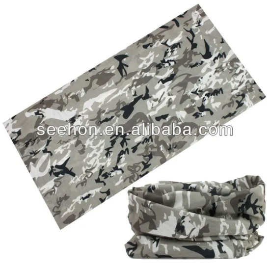 grey ground camouflage headwear