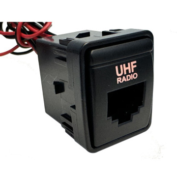 8P8C 6P6C เครือข่ายซ็อกเก็ต RJ45 Radio Pass ผ่านตัวเชื่อมต่ออะแดปเตอร์วิทยุ UHF สำหรับ X-tail tiida