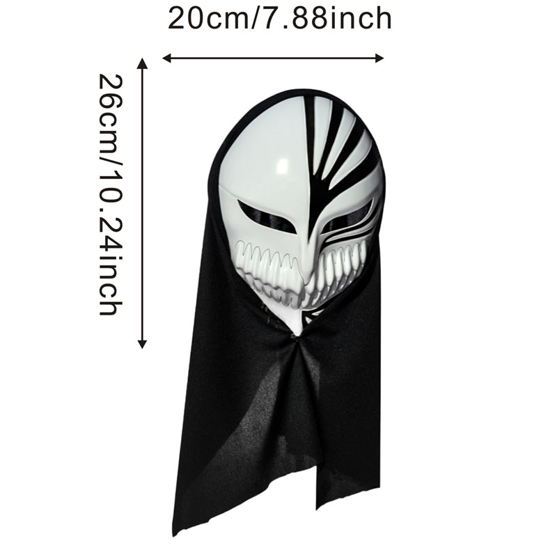 White Skull Teeth Full Face Mask