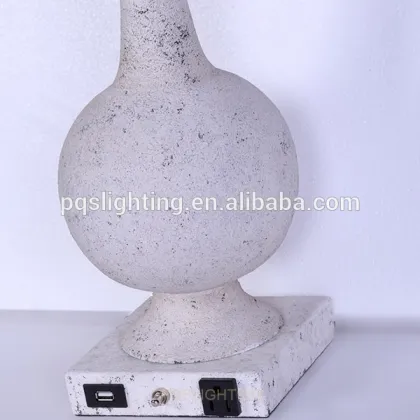 Royal elegant white table lamp for room