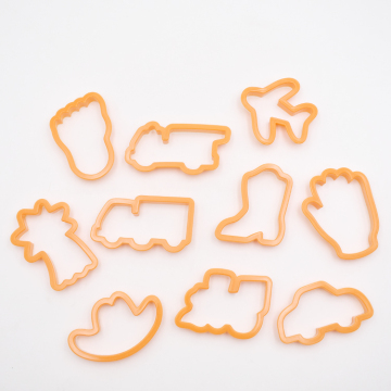 Food Grade Plastic Cookie Mold - Vehicle and Airplane Shapes for Baking