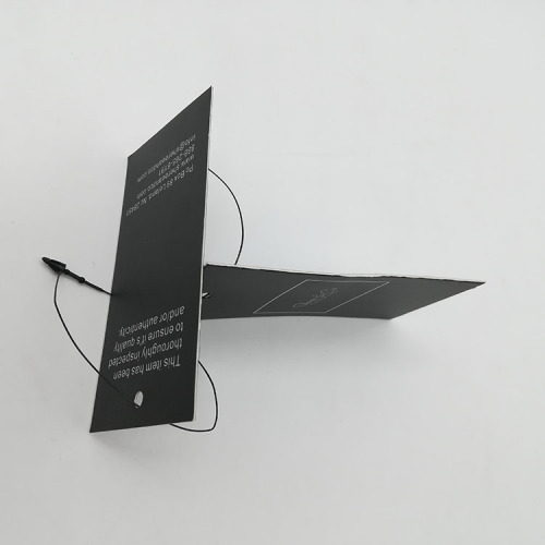 Black Light Luxury Hang Tag With String