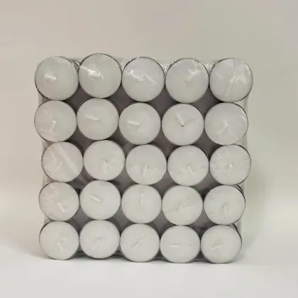 Premium White Tea Light Candles 4hrs