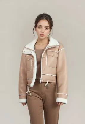 Custom Jackets Women leather and fur Jacket For Women 2024