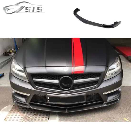 V Style Carbon Fiber Front Lip Spoiler Fit for CLS63 W218 2011-2016