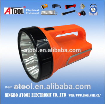 ABS plastic material led rechargeable portable flashlight
