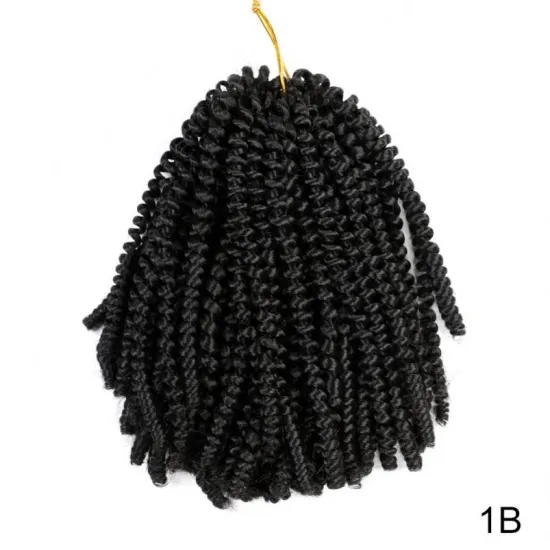 MYZYR 8'' Bomb Passion Twists Bob Spring Twist Crochet Braids Synthetic Braiding Hair Jamaica Bounce For Women jumbo braiding