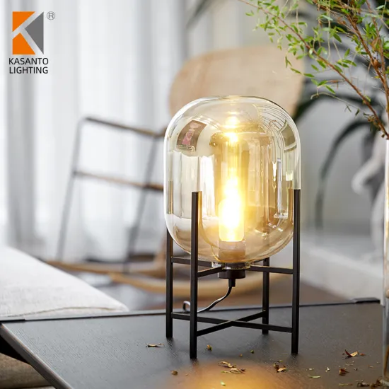 High-Quality Nordic Modern Fashion Simple Bedside Glass Table Lamp