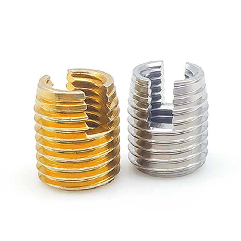 M2 M2.5 M3 M4 M5 M6 M8 M10 Stainless Steel 302 Type Slotted Self Tapping Thread Insert