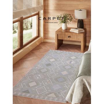 Ковер в гостиной в богемном стиле, легко чистить