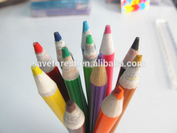 Glitter 24pcs color paper pencil in tube