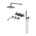 2 Handle Shower Faucet Set With Handheld