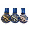 Maratona em branco personalizada Running Sports Medal com fita