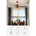 Fancy decorative design ceiling fan with led bulbs