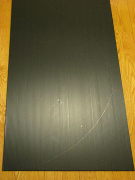 Flame-retardent corrugated plastic sheet