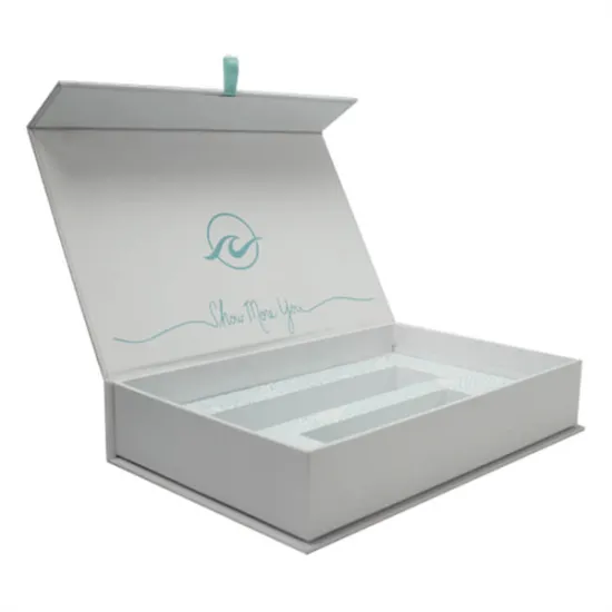 Custom White Magnetic Gift Paper Box With Insert