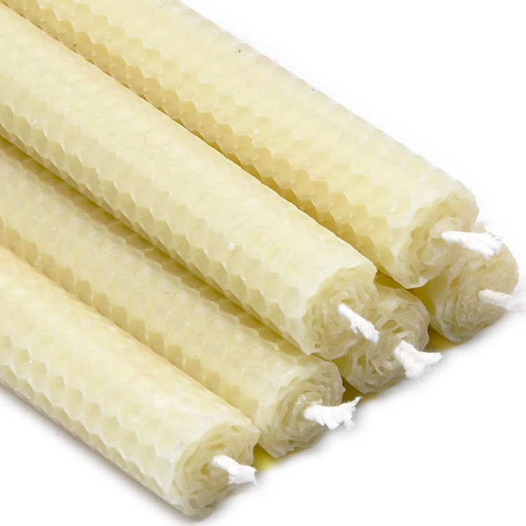 Hand Rolled Beeswax Taper Candles For Sale