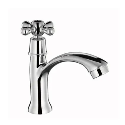 China Ceramics Body Diamond Handle Bathroom Basin Faucet Water Mixer Taps