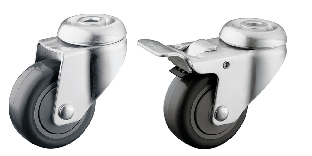 3 inch Hollow kingpin caster wheel