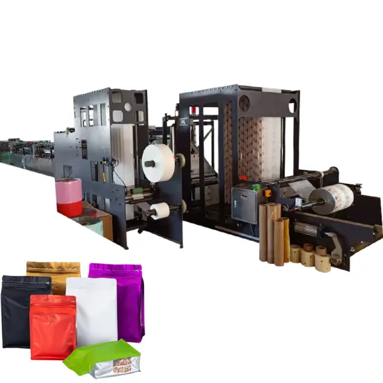 HANSEN High Speed Automatic Square Flat Bottom Zip Lock Plastic Gusset Pouch Bag Making Machine