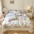 Custom Cotton printing Duvet Cover bedcover bedspread Set