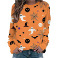 Kürbis-Sweatshirt Halloween Crewneck-Hemd