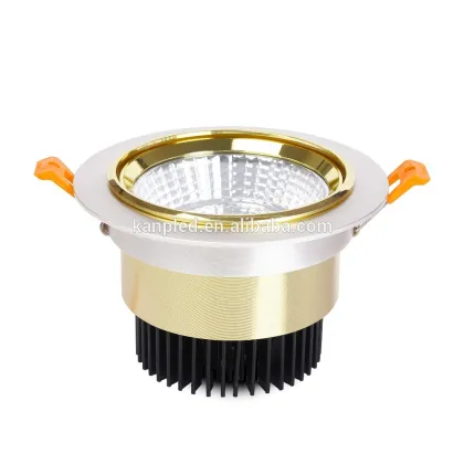 30W Golden Electroplating Recessed Dimmable Led Ceiling Downlights