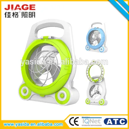 portable flexible rechargeable LED desk light with fan