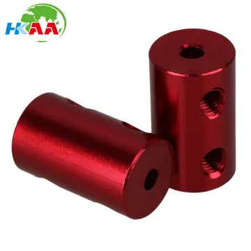 CNC Billet Aluminum Red Rigid Shaft Coupling Coupler Motor Drive Axis Coupler for boat propeller shaft