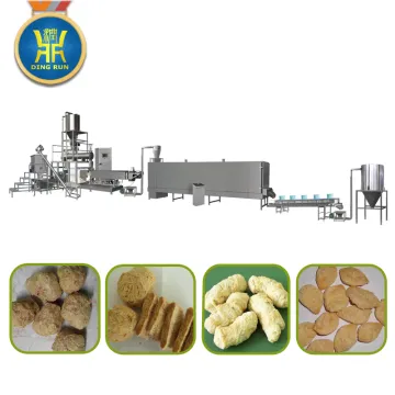 high quality soya chunks nuggets meat food extrusion making machine with CE