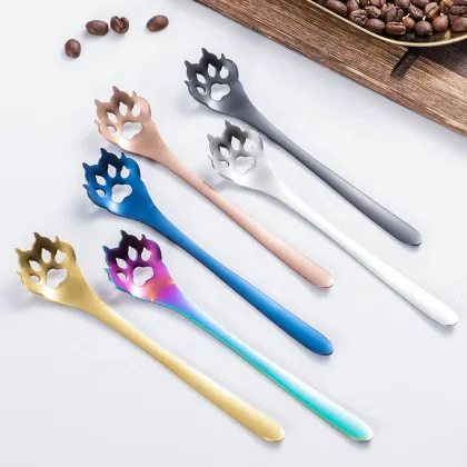 Cute Coffee Tea Stirring Dog Paws spoon