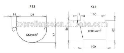 Steel Profile Rainwater Gutter Cold Roll Forming Machine