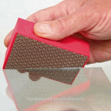 KGS Hand Pad with Diamond Abrasive for Glass, Ceramic, Stone, and Metal Surface Grinding and Polishing